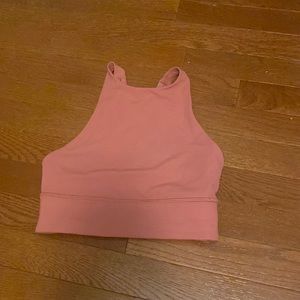 lululemon “free to be high-neck longline bra- wild
